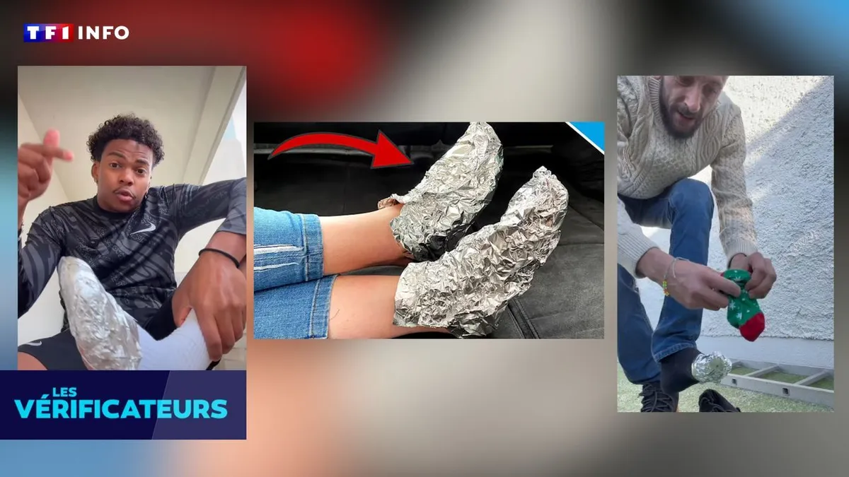 Vira in fötterna i aluminiumfolie — funkar det eller är det farligt?