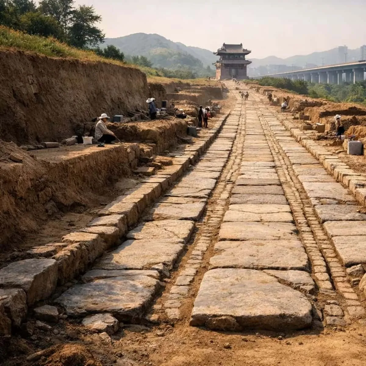 Upptäckten av Qin-dynastins superväg: en glimt av antikens Kinas ingenjörskonst